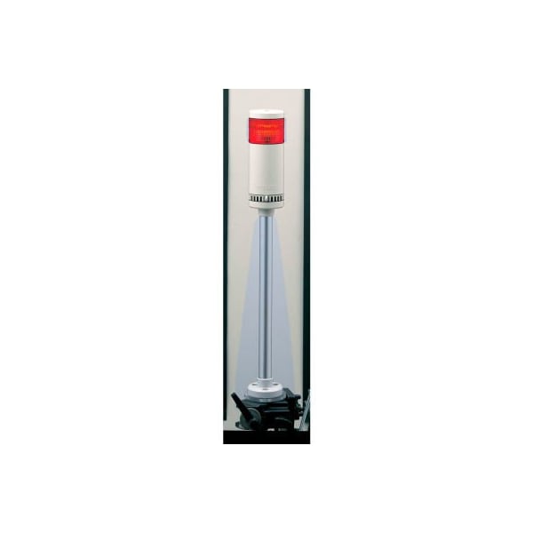 Patlite Usa Corporation Patlite Continuous/Flashing Light W/2 Audible Alarms, Red Light, AC/DC24V LR6-102WJBW-R - main